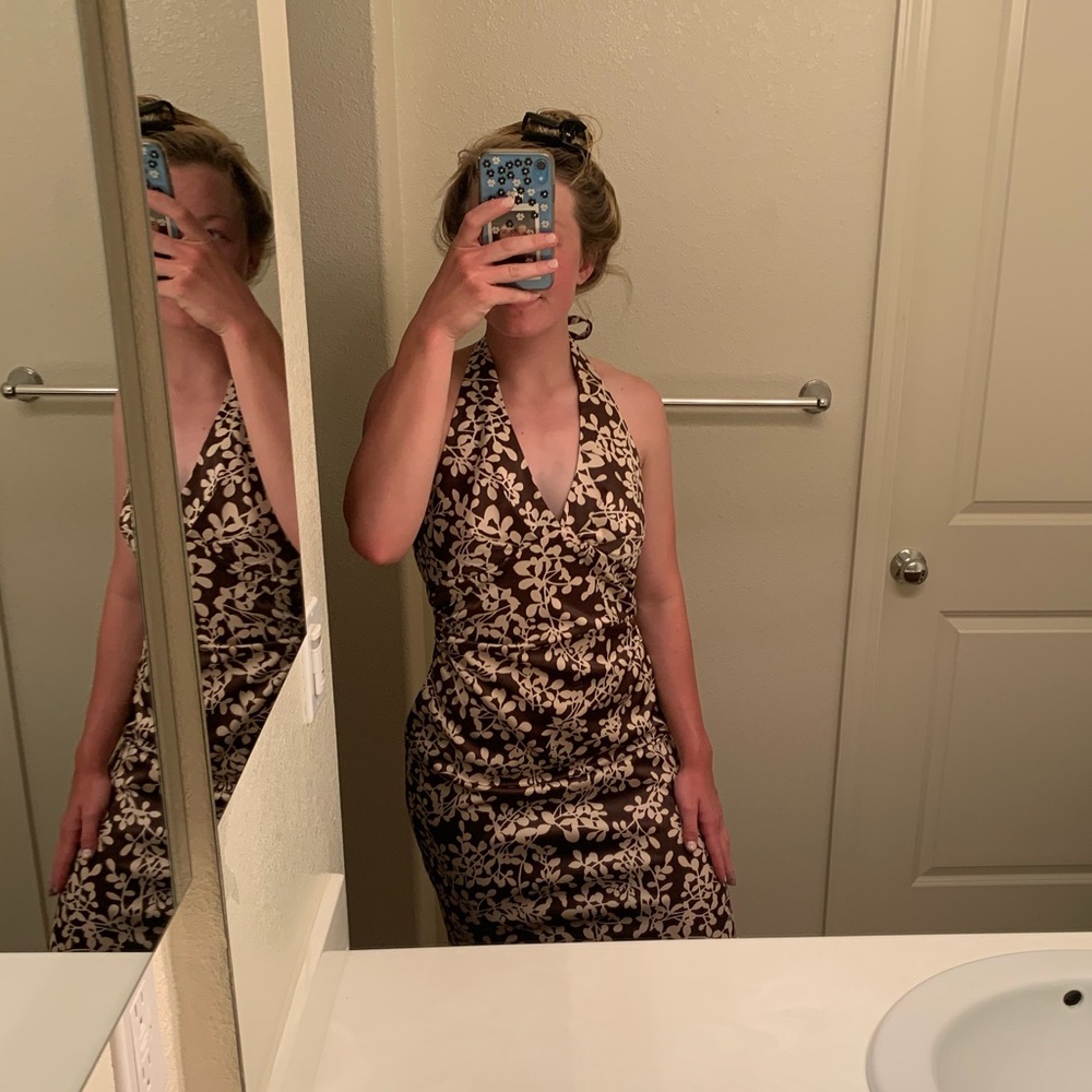 Donna Ricco halter top dress